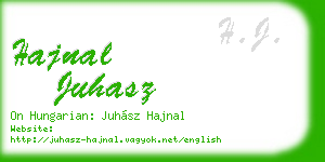 hajnal juhasz business card